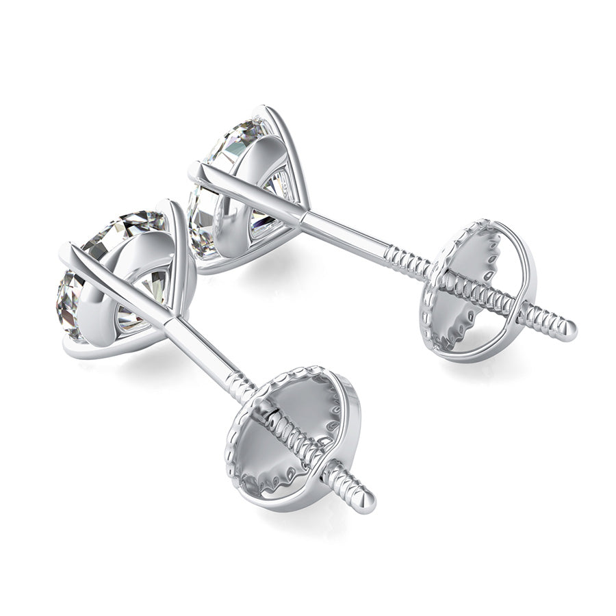 Solitaire Stud Earrings