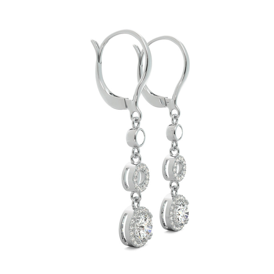 Halo Drop Earrings