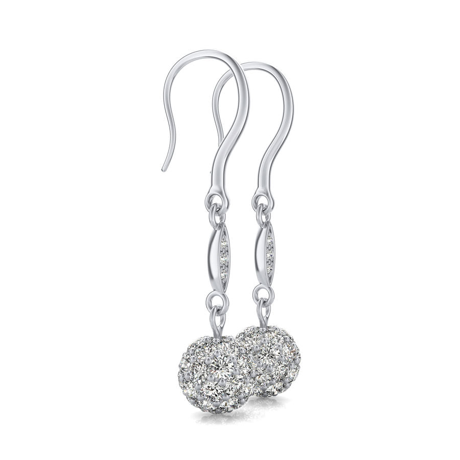Ball Lever Back Drop Earrings