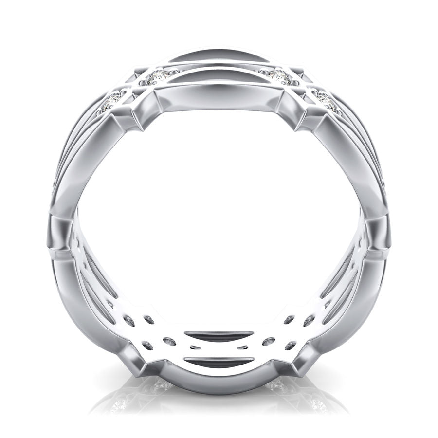 Diamond and Loop Ring