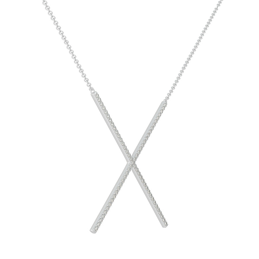 X Bar Pendant 1 1/4 Inch
