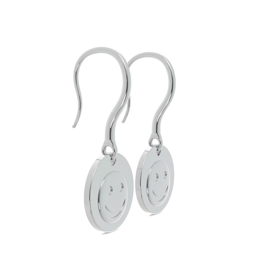 Happy Face Coin Earrings
