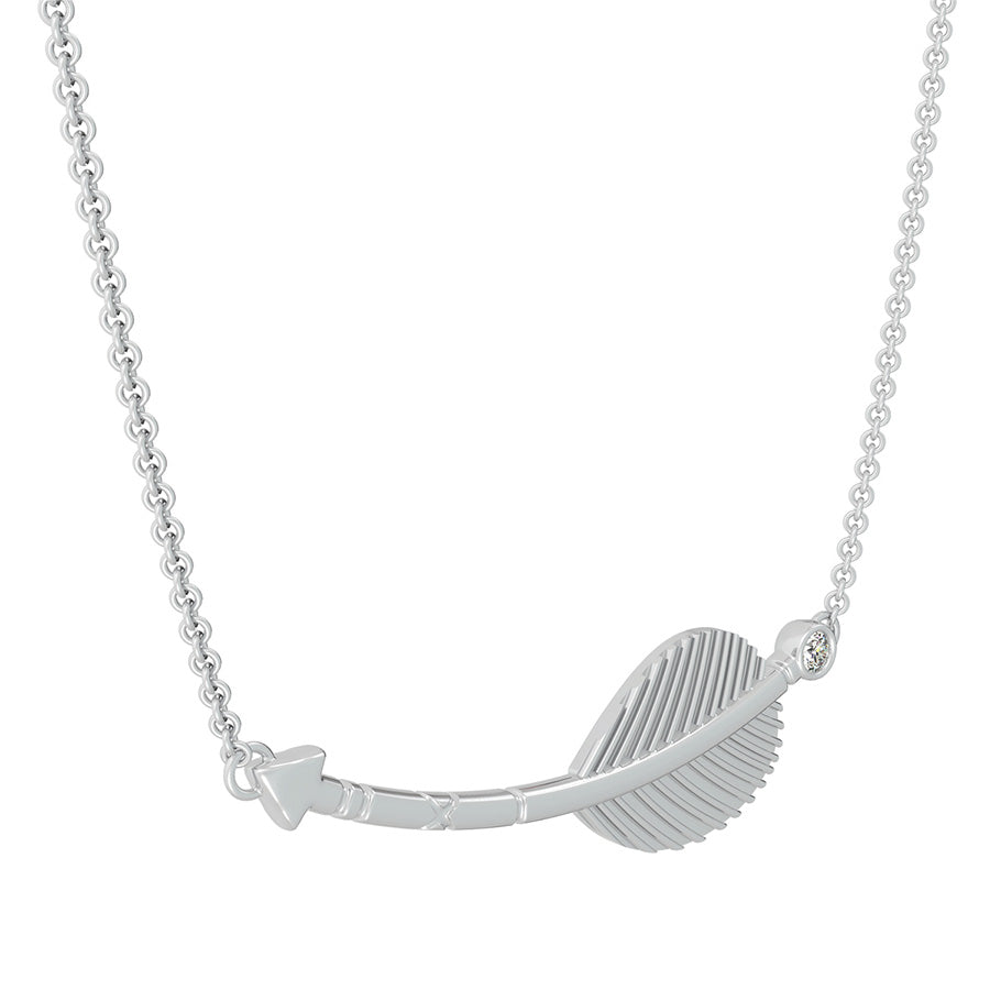 Sideways Arrow Pendant