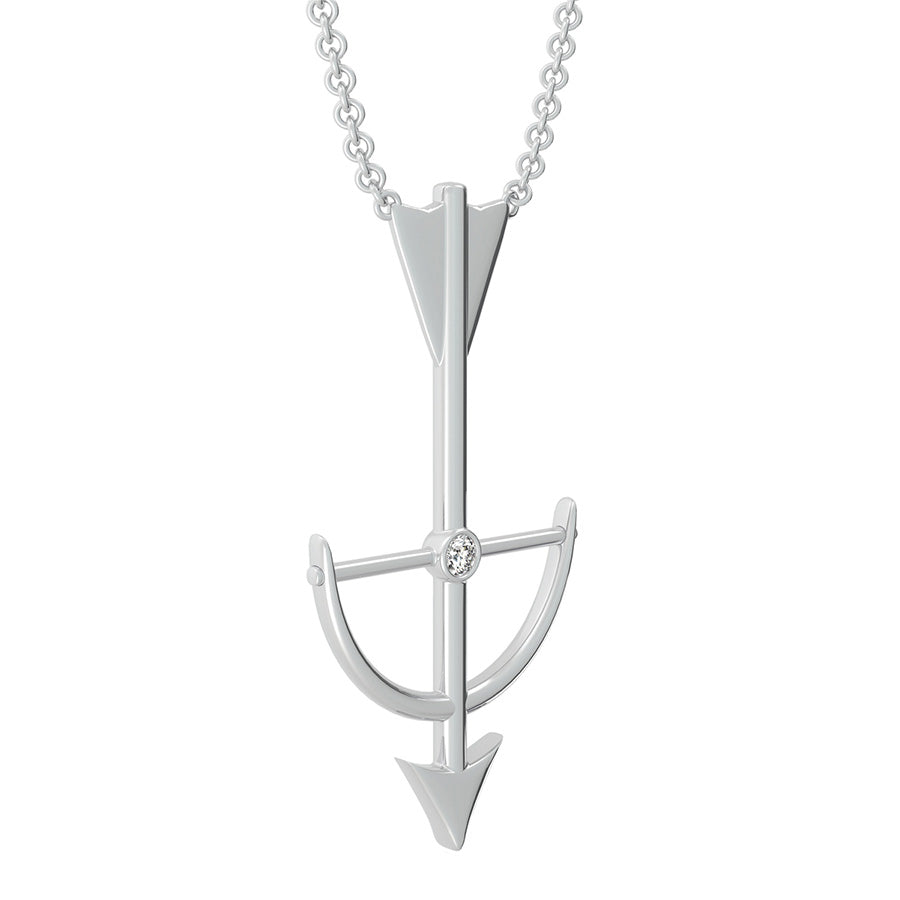 Bow An Arrow Drop Pendant