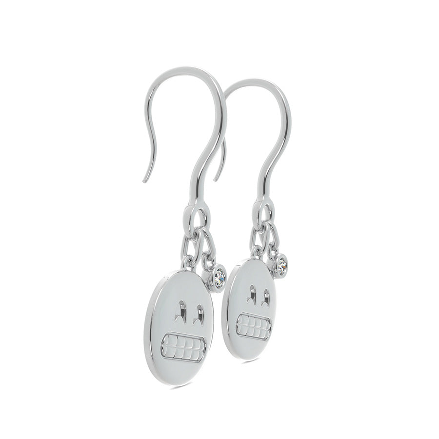 Grin Emoji Disc Earrings