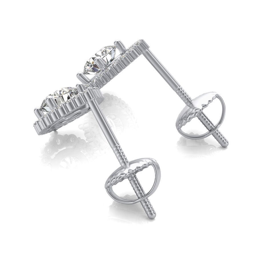 Halo Stud Earrings