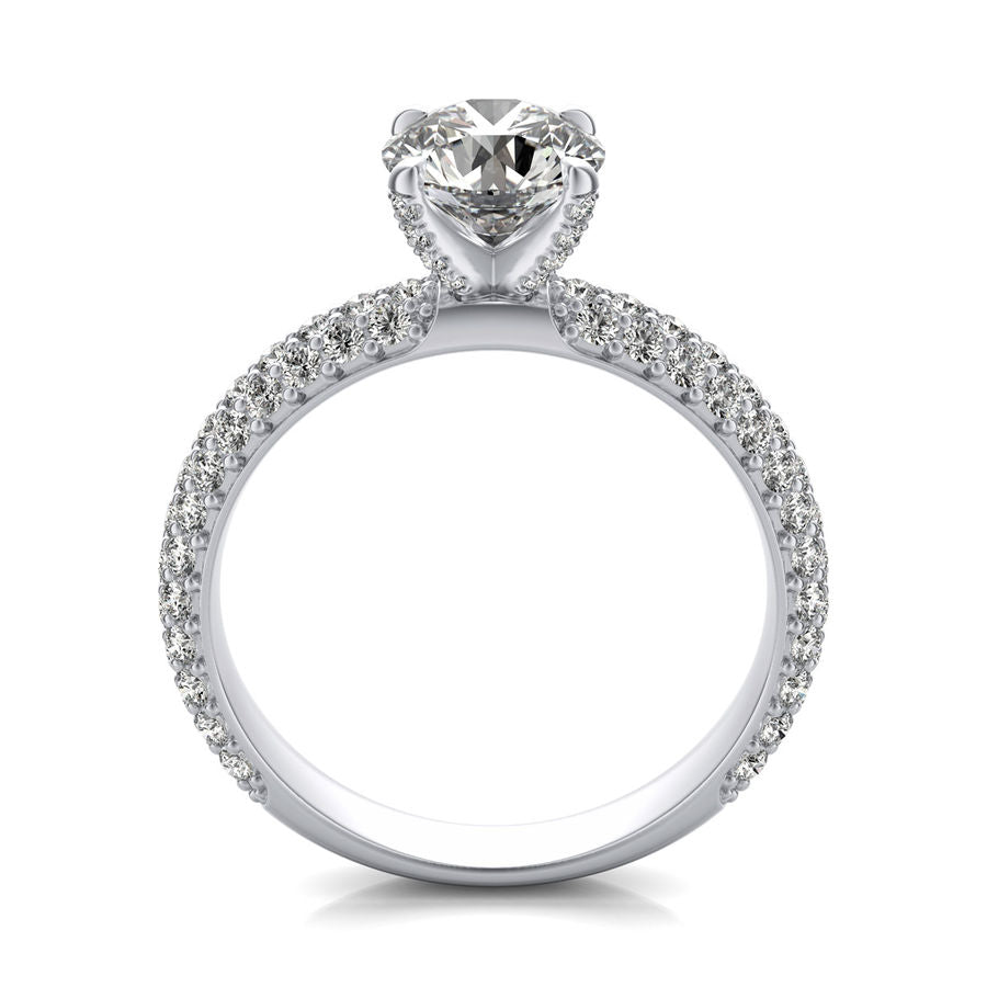 Micro Pave Engagement Ring