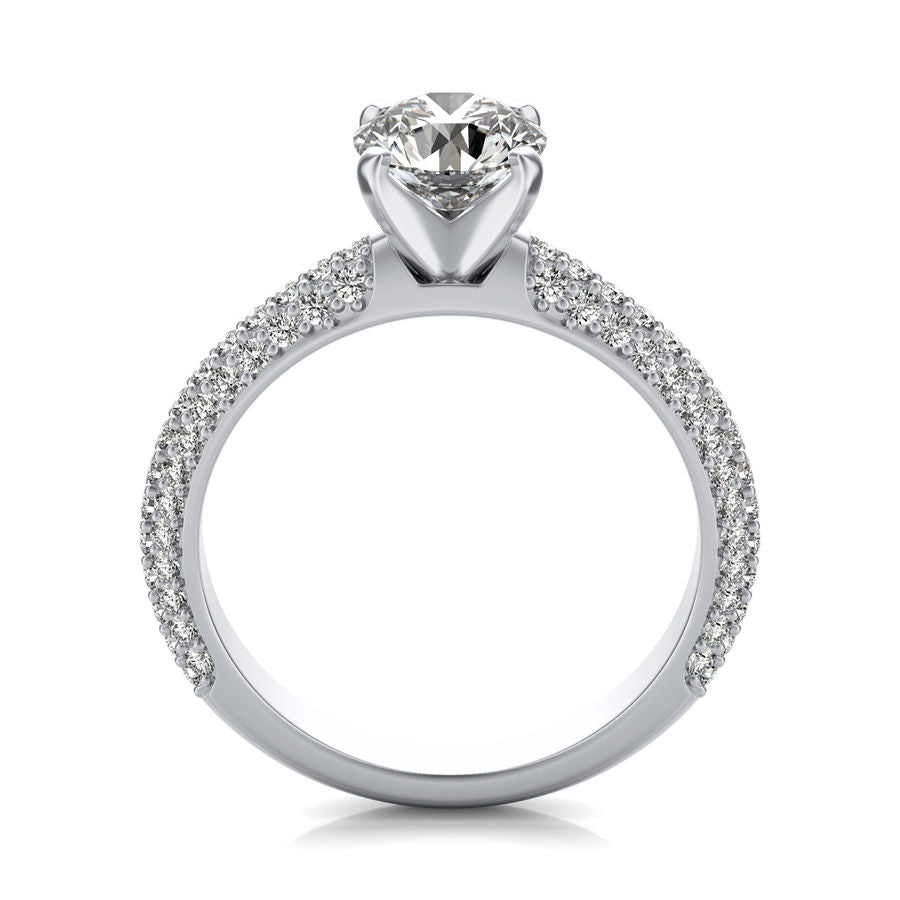 Micro Pave Engagement Ring