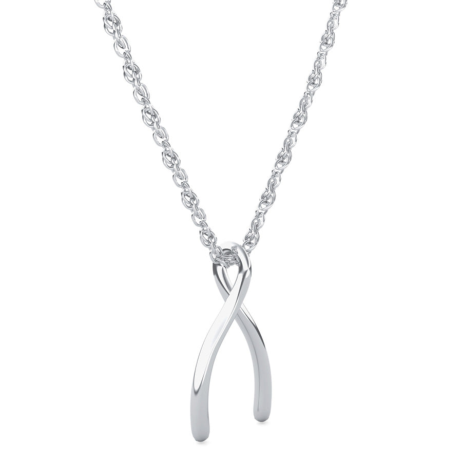Lucky Wishbone Pendant