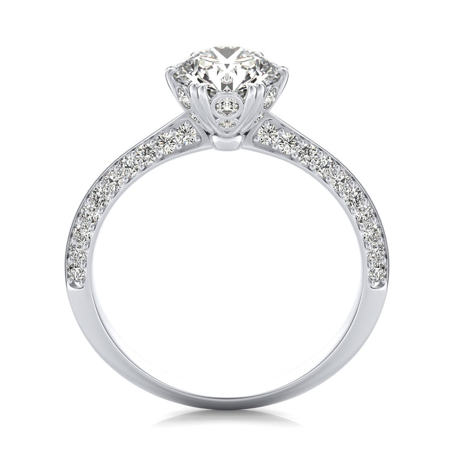 Knife Edge Engagement Ring