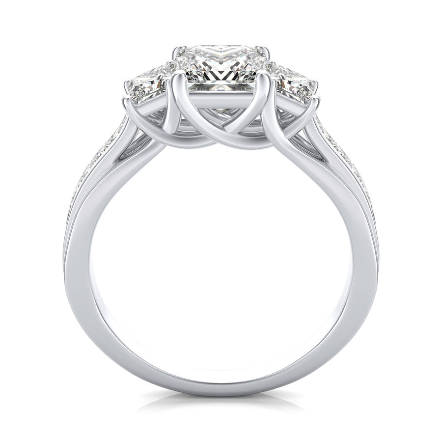 Three Stone Engagement Ring