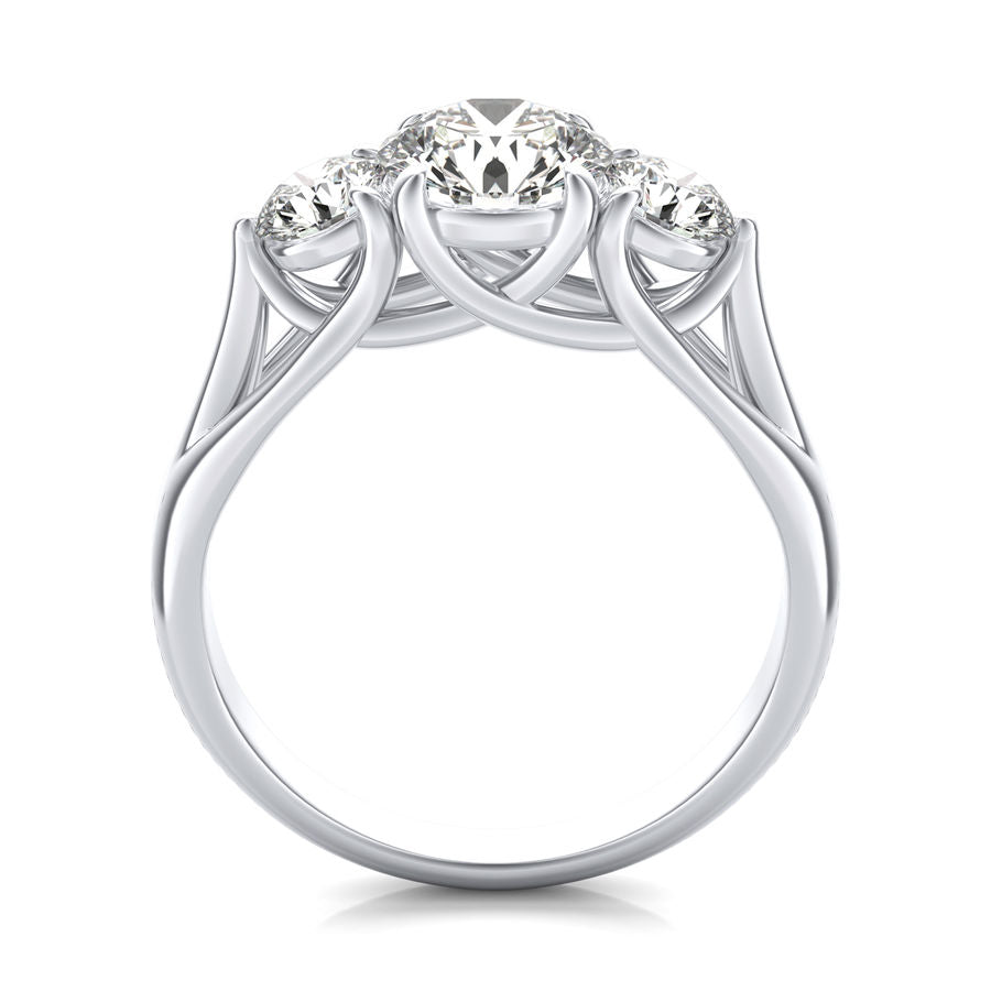 Three Stone Engagement Ring