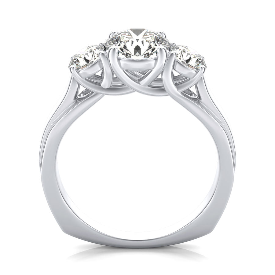 Three Stone Engagement Ring