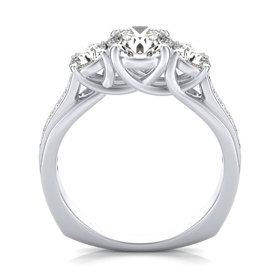 Three Stone Engagement Ring
