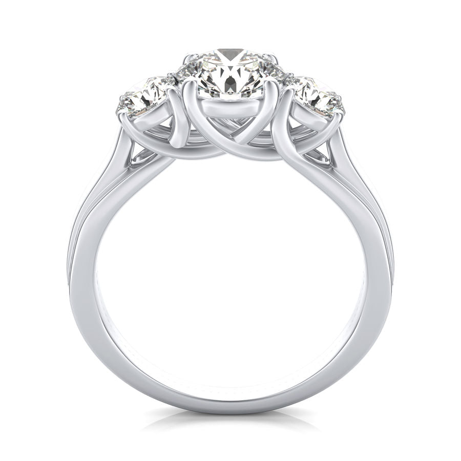 Three Stone Engagement Ring