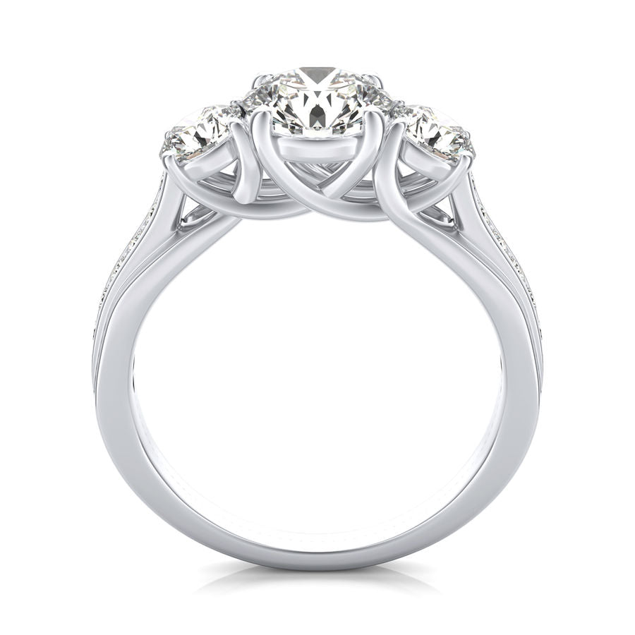 Three Stone Engagement Ring
