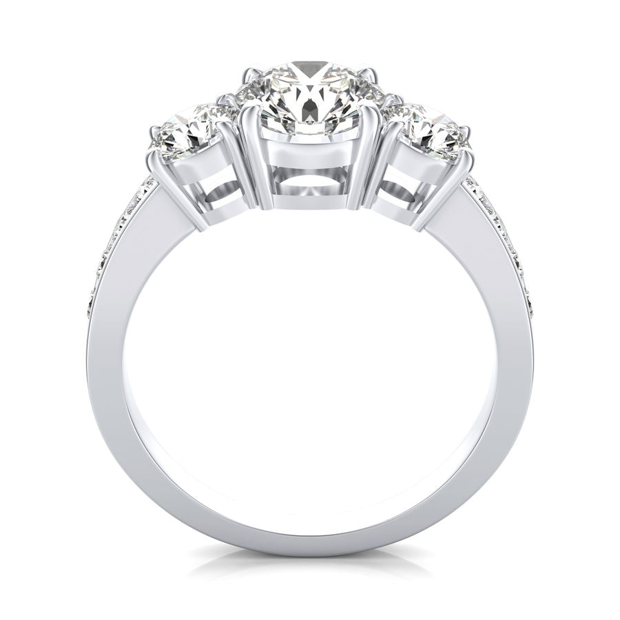 Three Stone Engagement Ring