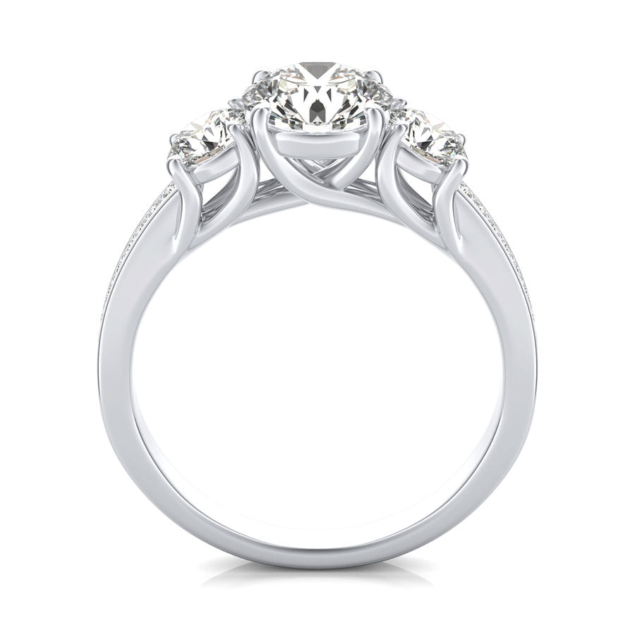 Three Stone Engagement Ring