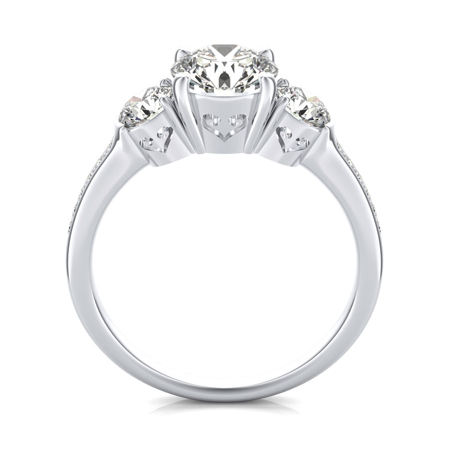 Three Stone Engagement Ring