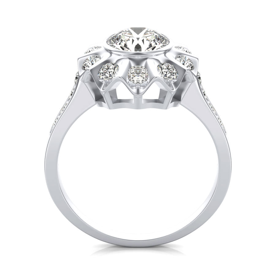 Halo Engagement Ring