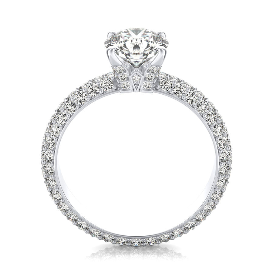 Eternity Micro Pave Engagement Ring