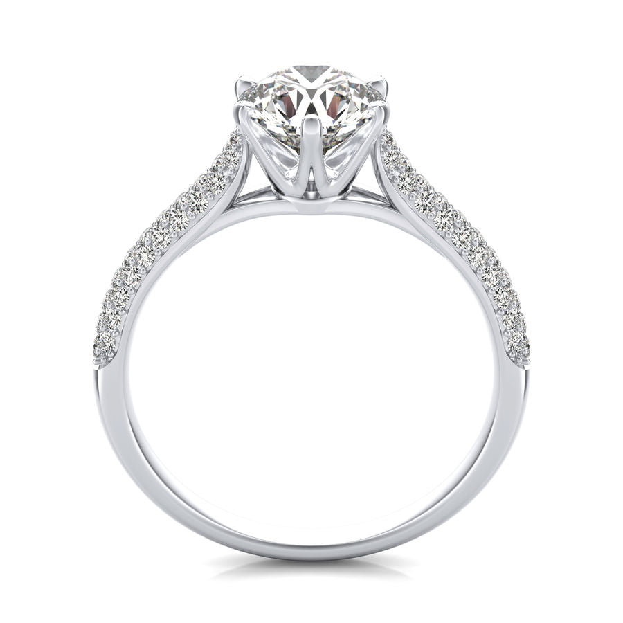 Micro Pave Engagement Ring