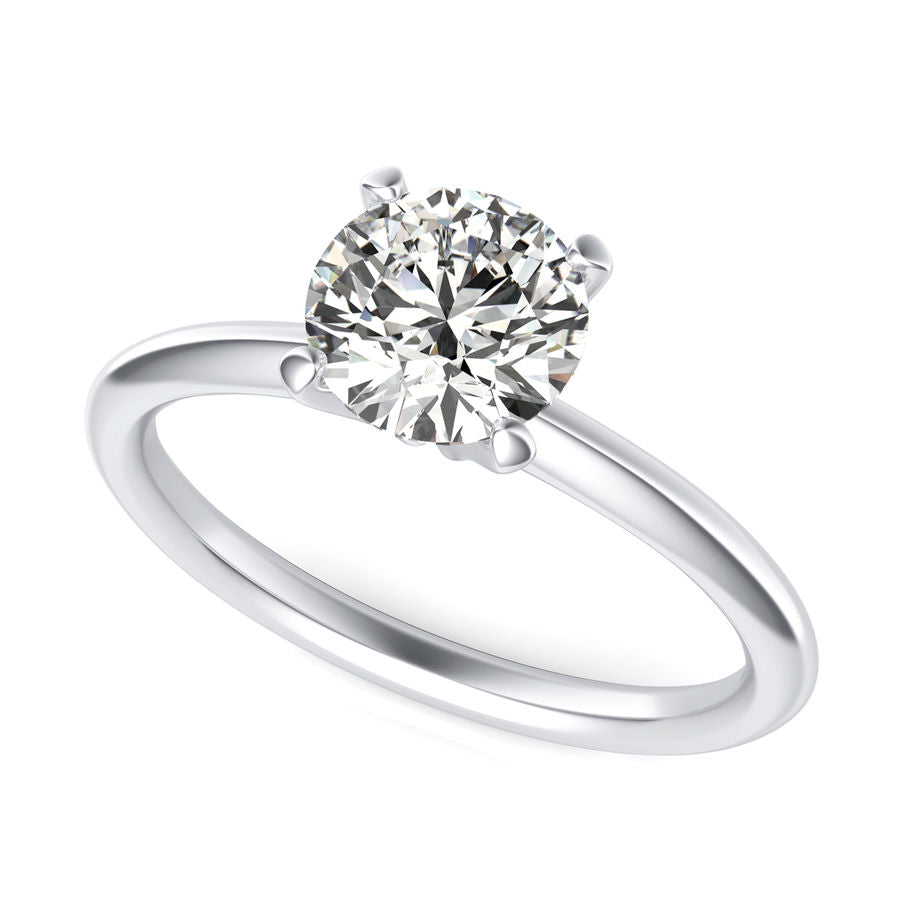 Black Friday Sale, 1.00 ct. Diamond Solitaire Engagement Ring in 14K White Yellow or Rose