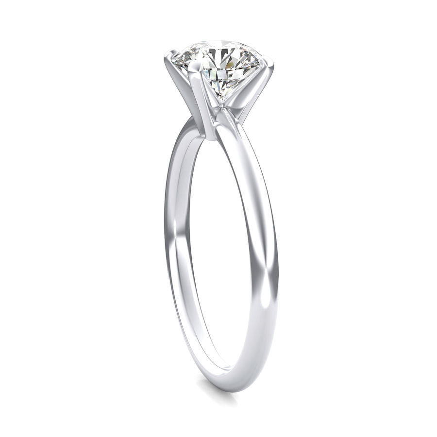 Black Friday Sale, 0.50 ct. Diamond Solitaire Engagement Ring in 14K White Yellow or Rose