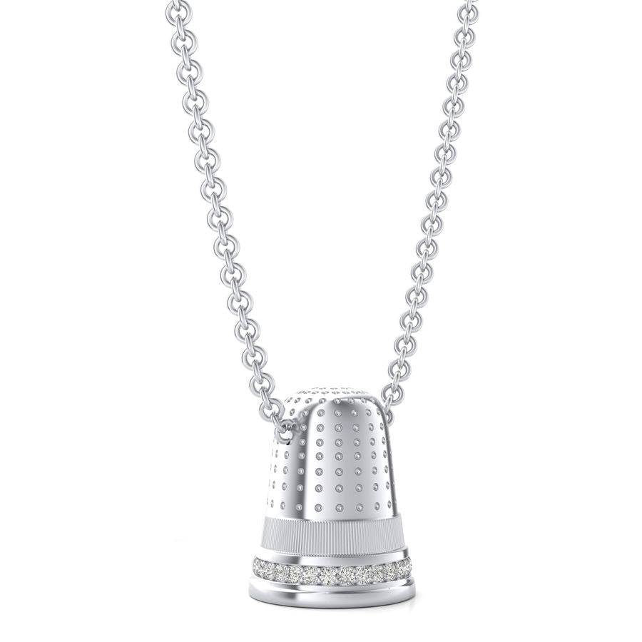 Monopoly Sewing Thimble  Charm Pendant