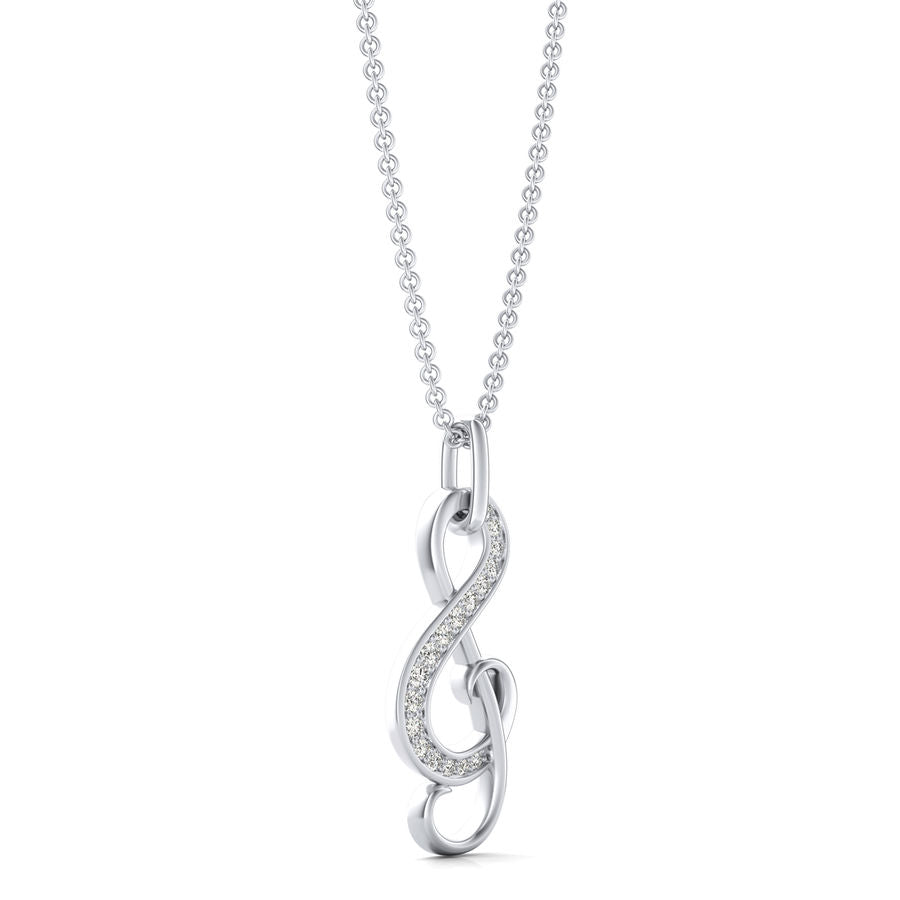 Treble Clef Note Pendant