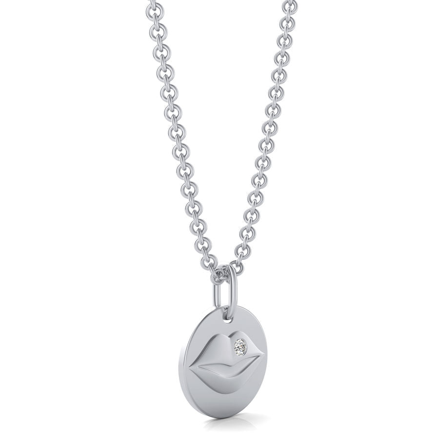 Lips Coin Pendant