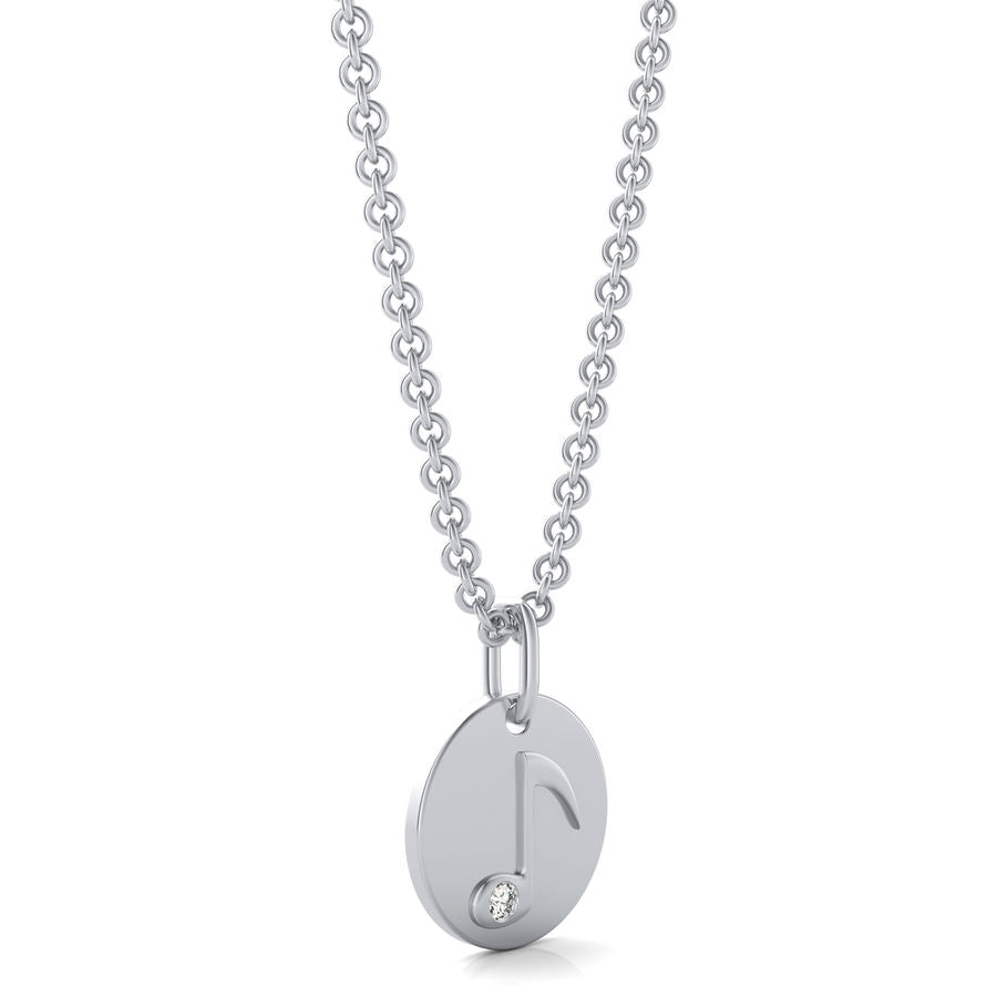 Quarter Note Coin Pendant