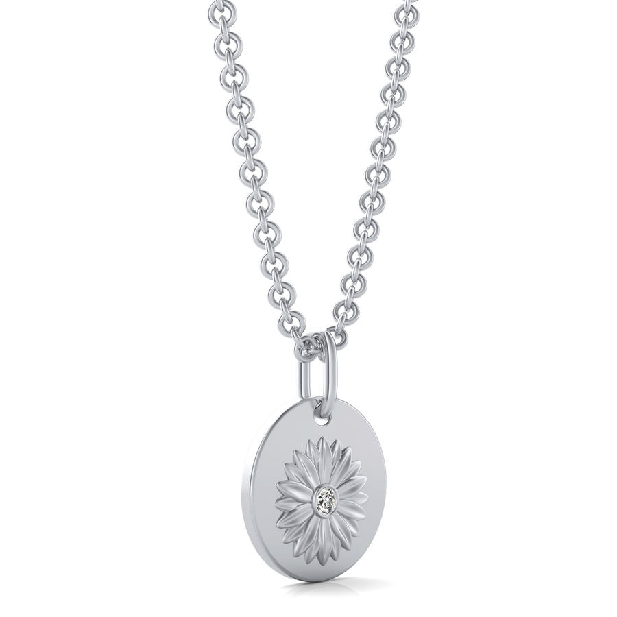 Flower Coin Pendant
