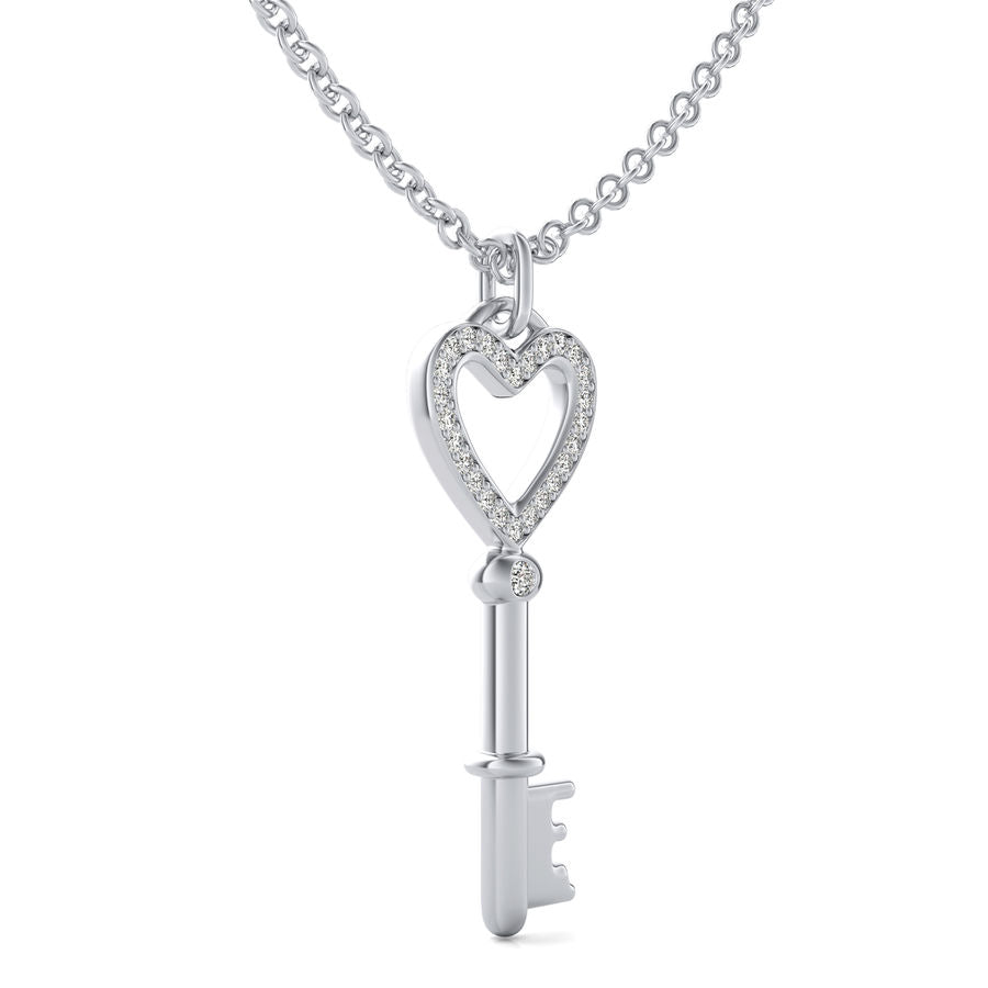 Heart Key Pendant