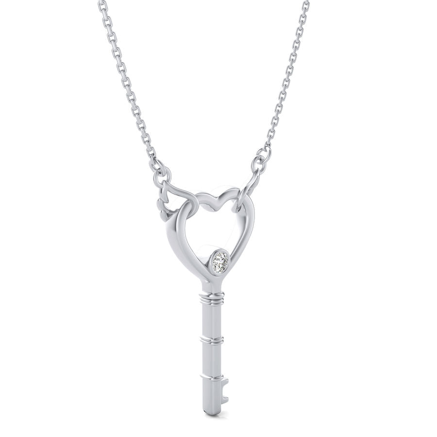 Heart Key Pendant