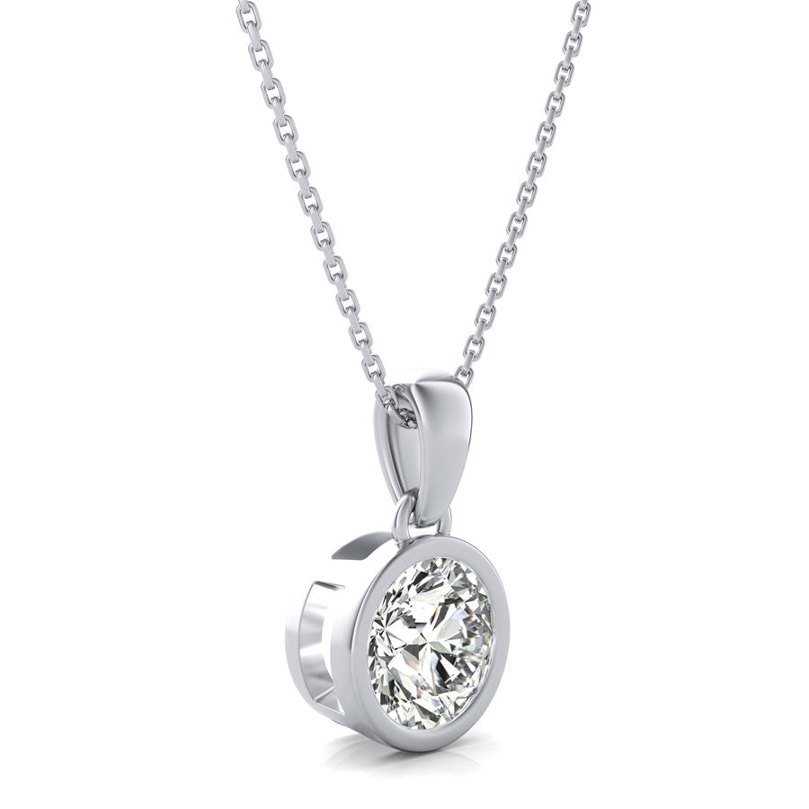 Bezel Solitaire Pendant