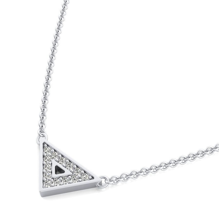 Triangle Pendant – Diamond Forever
