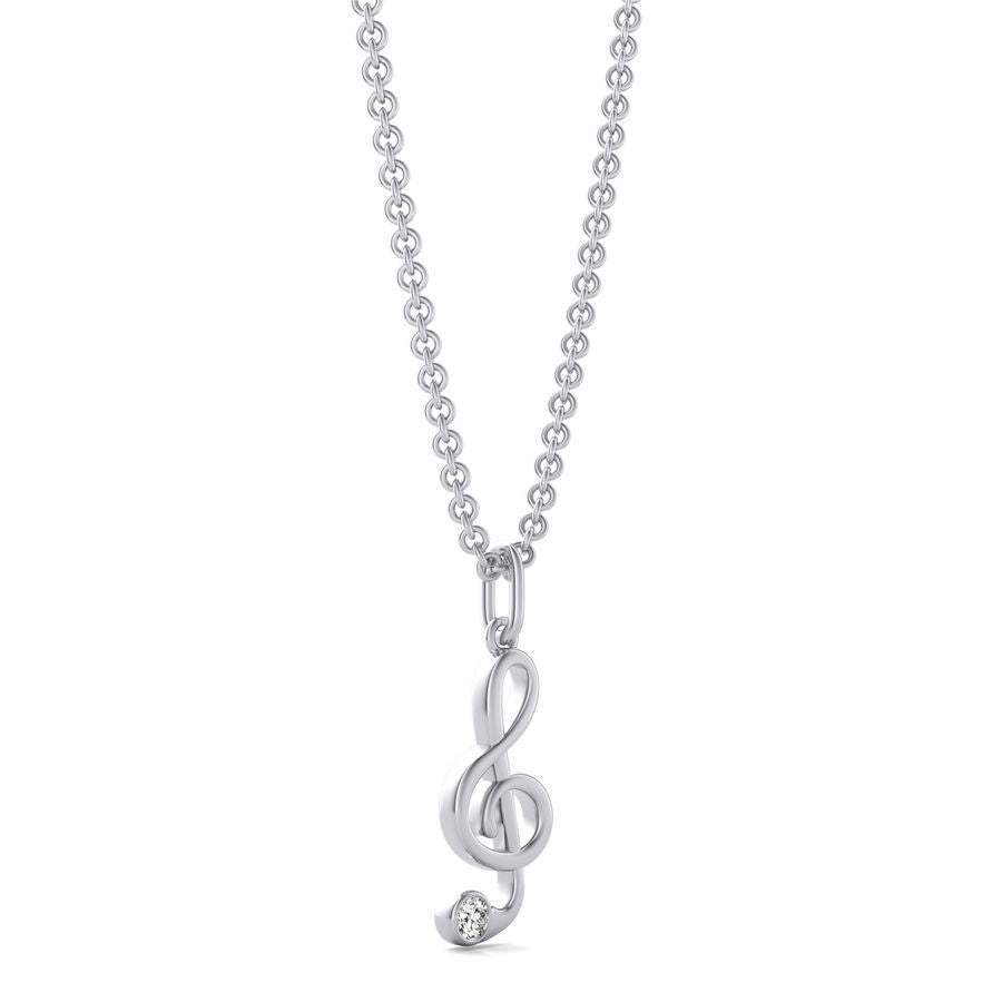 Treble Clef Note Pendant