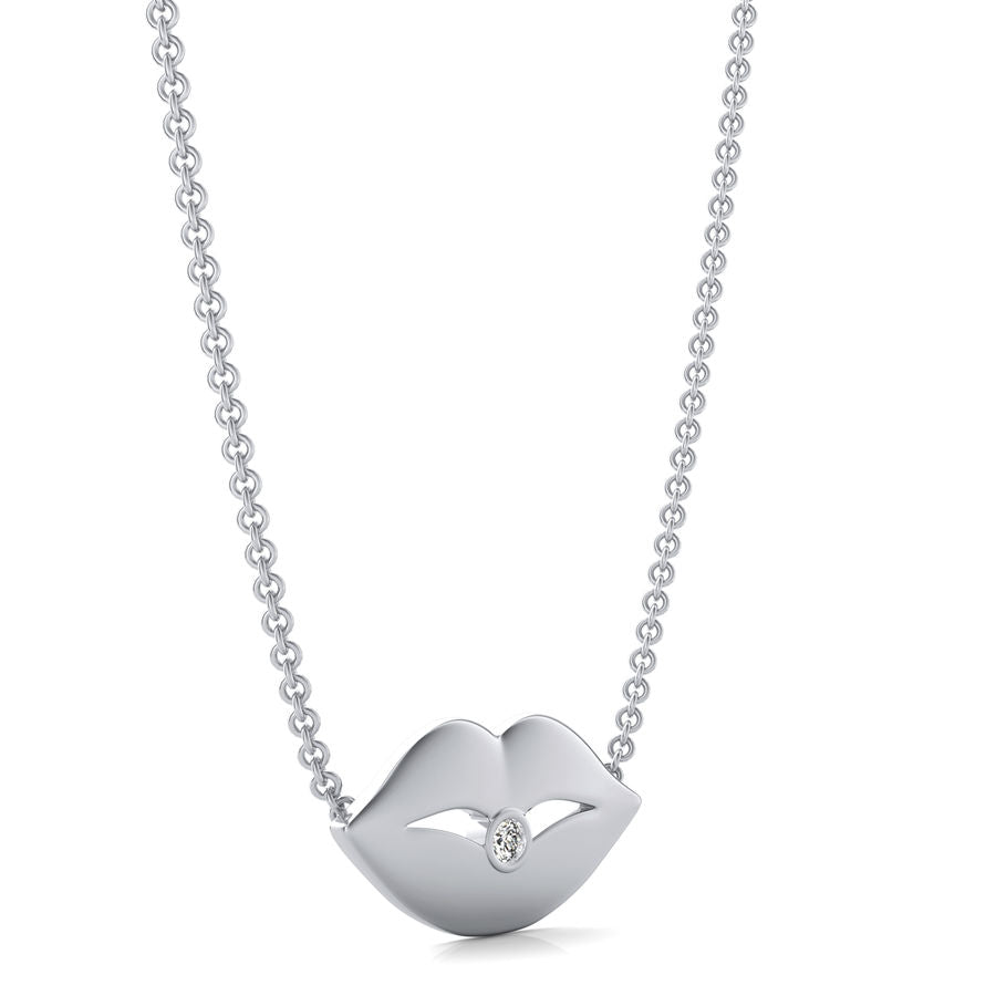 Lips Coin Pendant