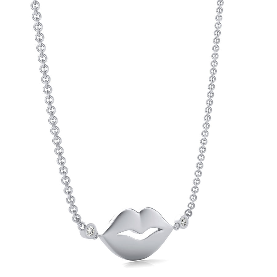 Lips Coin Pendant