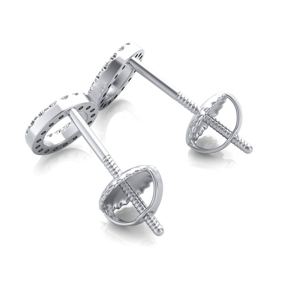 Circle Stud Earrings