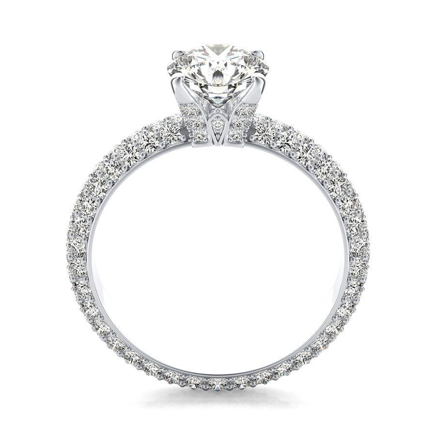 Dulce Royal Micro-Pave Eternity Engagement Ring