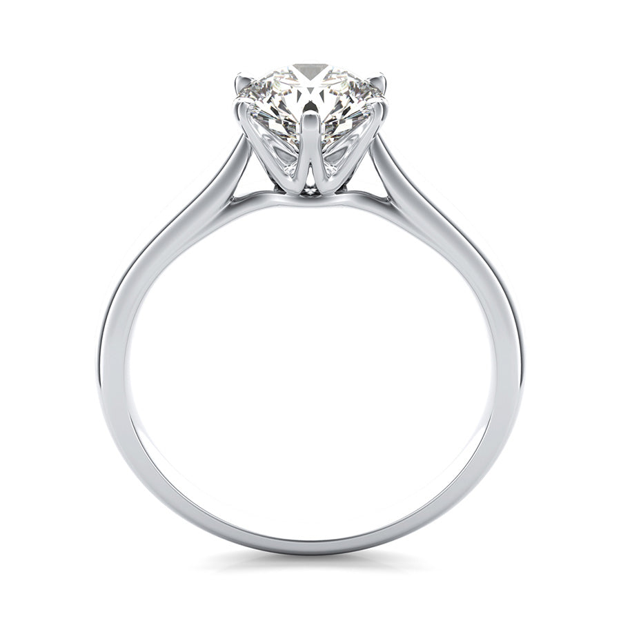 Victoria Royal Solitaire Cathedral Engagement Ring