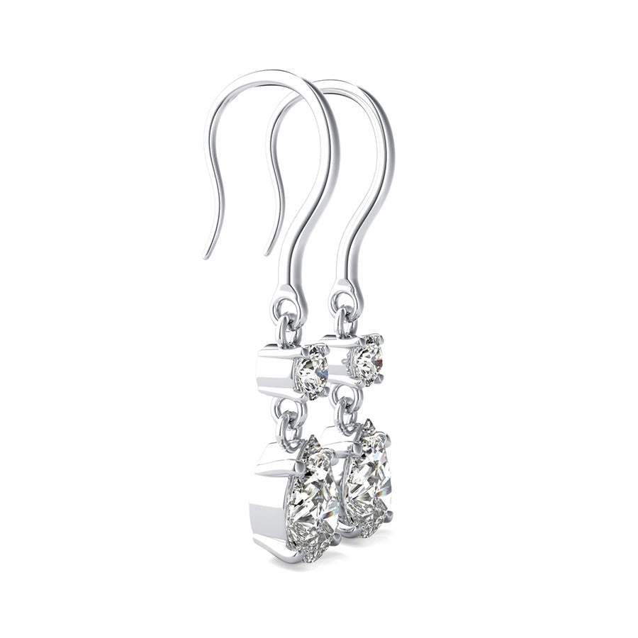Prong Set Dangling Earrings
