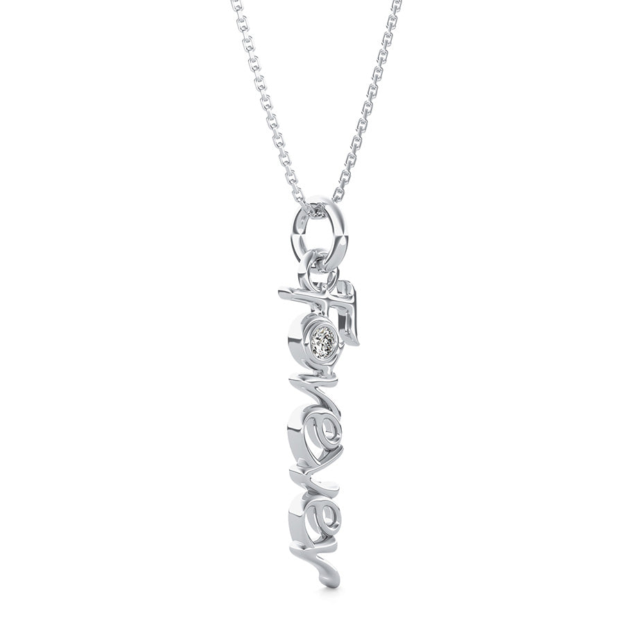 "Forever" Drop Pendant