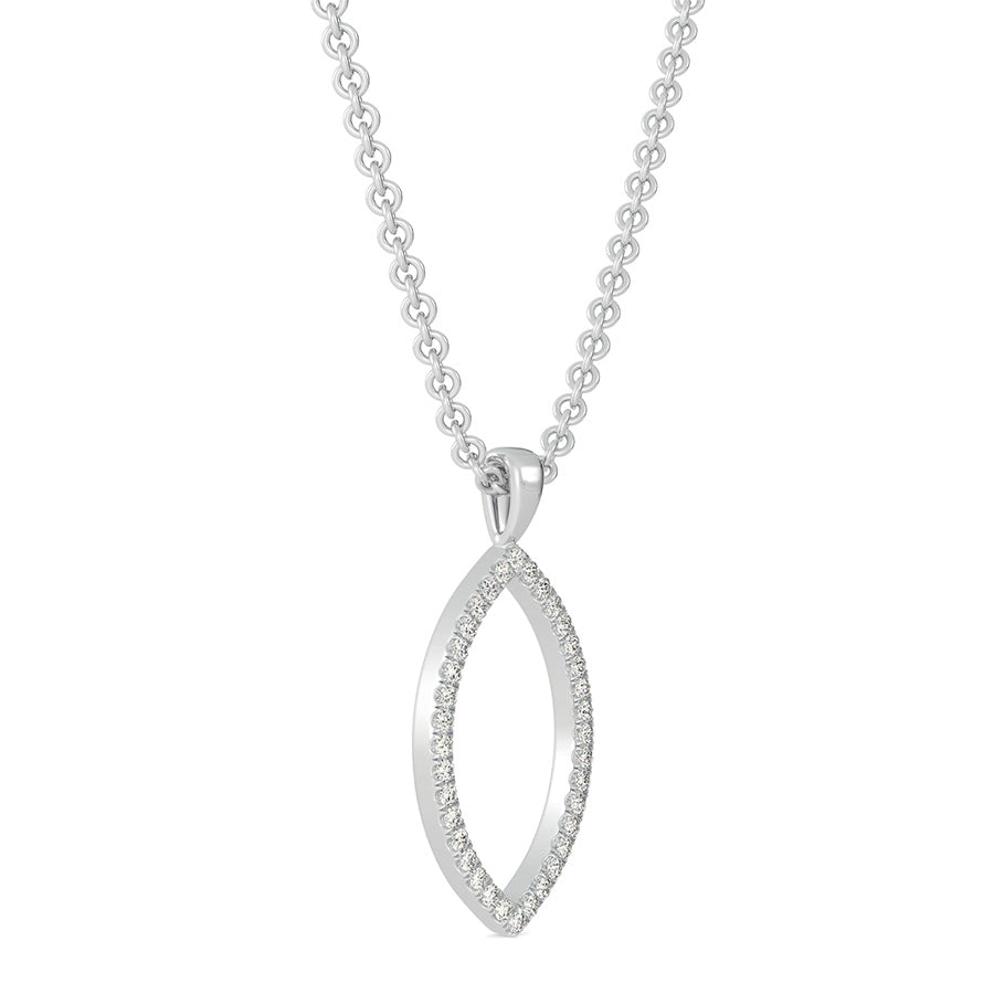 Open Marquise Shaped Pendant