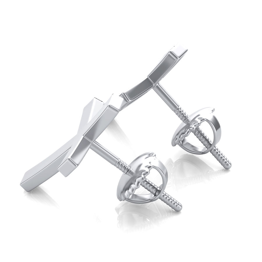 Stud Cross Earrings