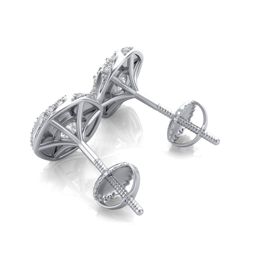 Halo Stud Earrings