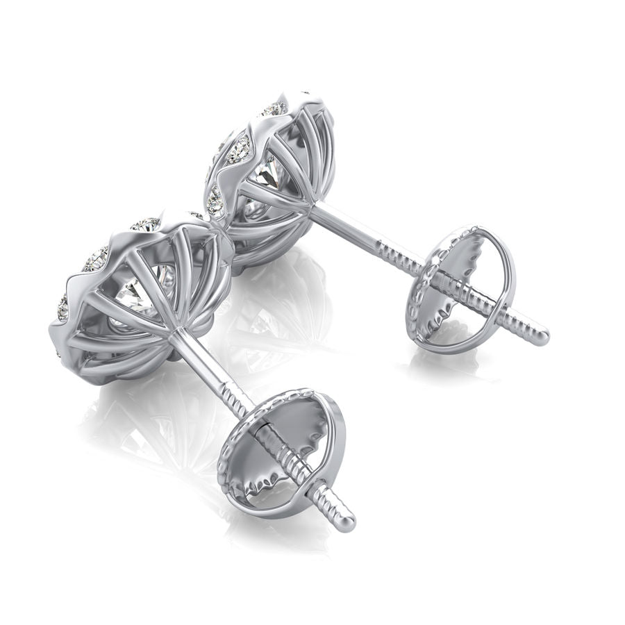 Halo Stud Earrings