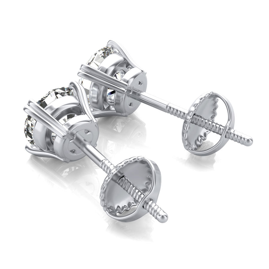 Double Wire Stud Earrings